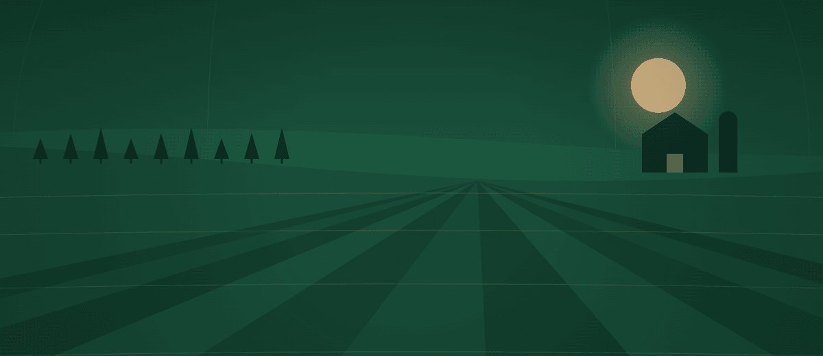 Illustration: cultivated crop fields